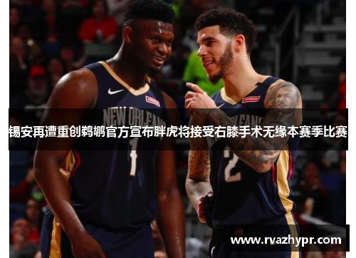 锡安再遭重创鹈鹕官方宣布胖虎将接受右膝手术无缘本赛季比赛